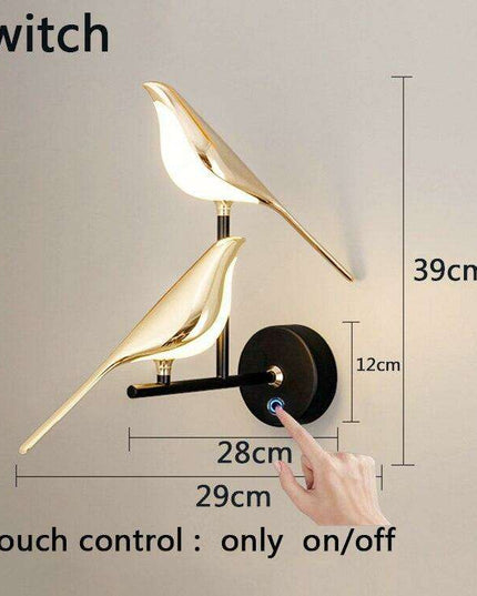 Elegant Gold Rotating LED Wall Lamp - Modern Lighting Solution for Bedrooms