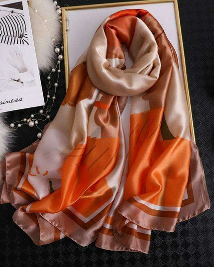 Elegant Summer Botanica Silk Scarf: Effortless Chic for Your Wardrobe