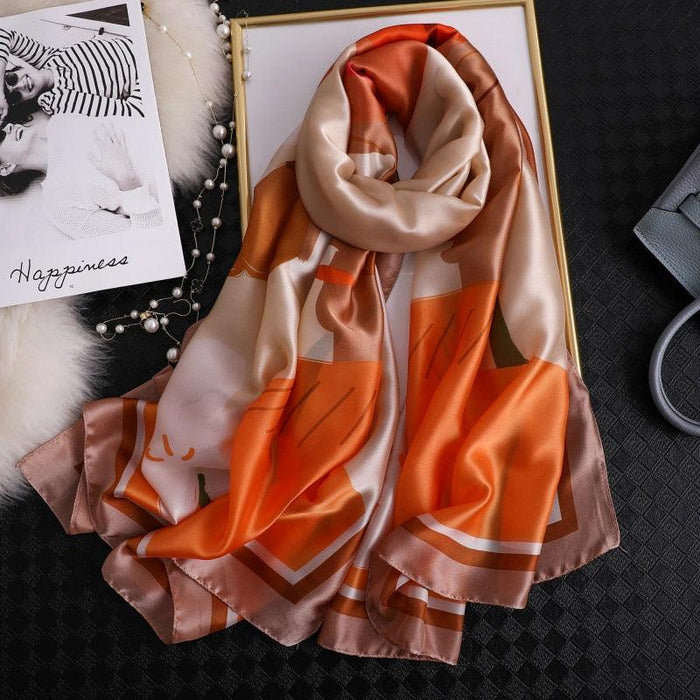 Elegant Summer Botanica Silk Scarf: Effortless Chic for Your Wardrobe