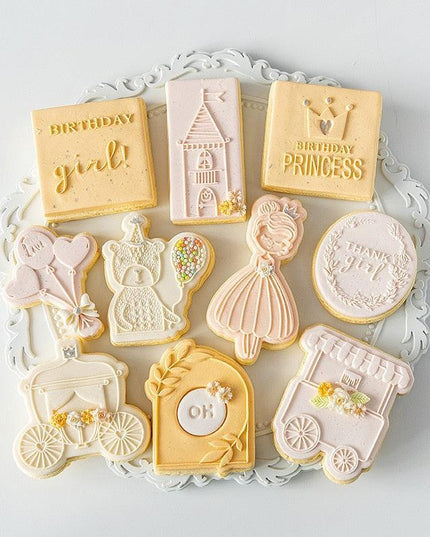 Whimsical Princess Castle Cookie Press Set