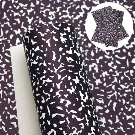 Chic Polka Dot Faux Leather Crafting Fabric