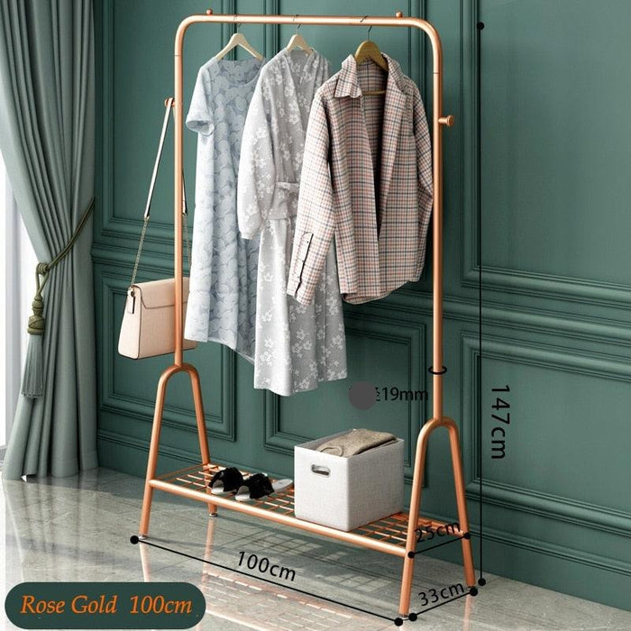 Home Organizer Coat Rack with Space-Saving Clothes Hanger