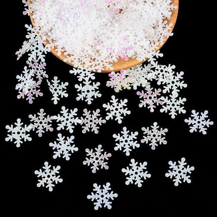 Magical Winter Snowflake Confetti Collection - 270 Mini Pieces for Festive Holiday Decor