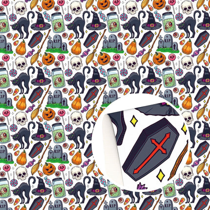 Spellbinding Halloween Faux Leather Craft Sheets 🎃