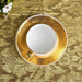 Elegant Gold Relief Bone China Coffee Mug and Saucer Set