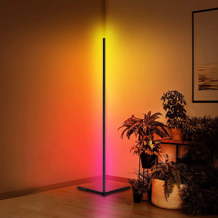 LED Floor Lamp Bedroom Stand Light RGB Floor Lampshade Living Rom Decor Indoor Standing Lamp For Home Decoration-0-Très Elite-Black 52cm-EU Plug-RGB Remote-Très Elite