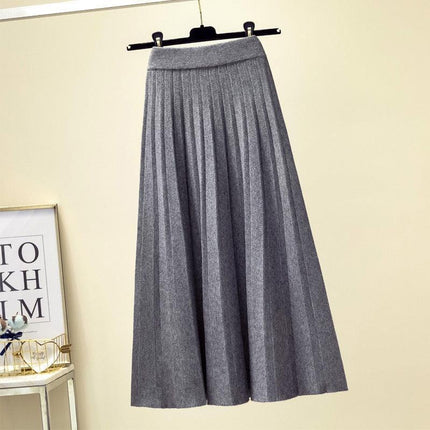 Chic High Waist Knit Midi Skirt - A Must-Have for Every Wardrobe