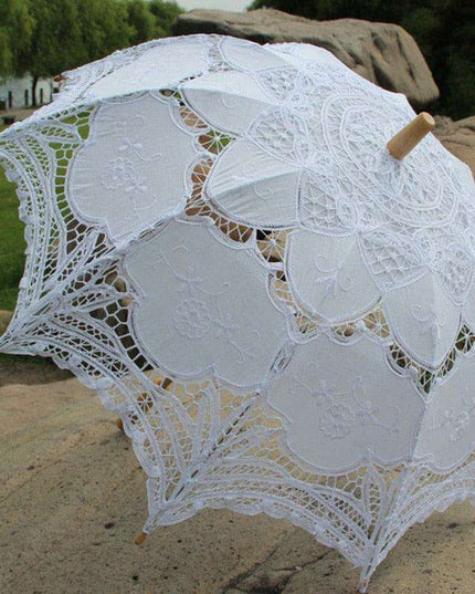 Lace Elegance Victorian Umbrella - A Touch of Class for Any Celebration