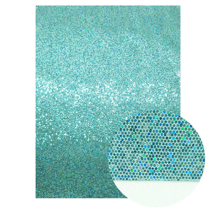 22*30cm Colorful Glitter Fabric A4 Faux Leather Sheets Handmade Bags Shoe Materials DIY Hairbow Accessories Synthetic Leather-Arts, Crafts & Sewing›Sewing & Fabric›Craft Fabrics-Très Elite-multi mint green-Très Elite