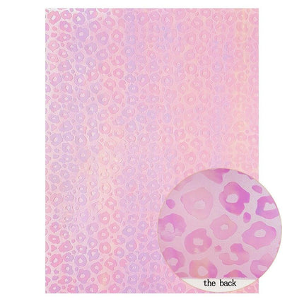 Colorful Leopard Print Faux Leather Craft Sheets - DIY Creativity Kit, 22*30CM