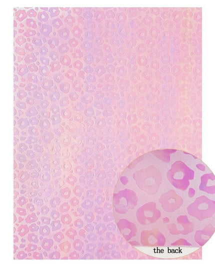 Colorful Leopard Print Faux Leather Craft Sheets - DIY Creativity Kit, 22*30CM