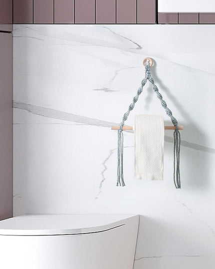 Handcrafted Bohemian Macrame Toilet Paper Holder - Unique Bathroom Decor Accessory