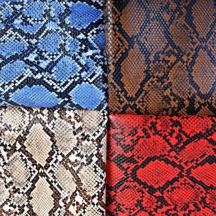 Faux Snake Skin Leather Craft Fabric - Elevate Your Creations!