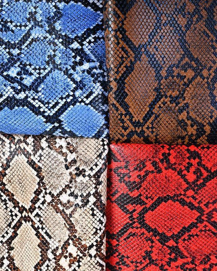 Faux Snake Skin Leather Craft Fabric - Elevate Your Creations!