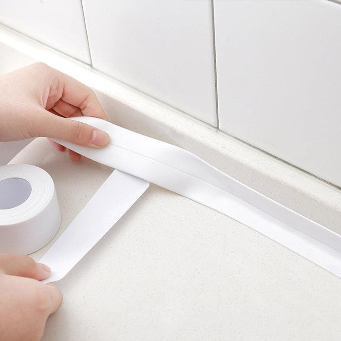 Waterproof PVC Sealant Tape for Kitchen and Bathroom - 3.2 Meters Long - Mold-Resistant Fixative