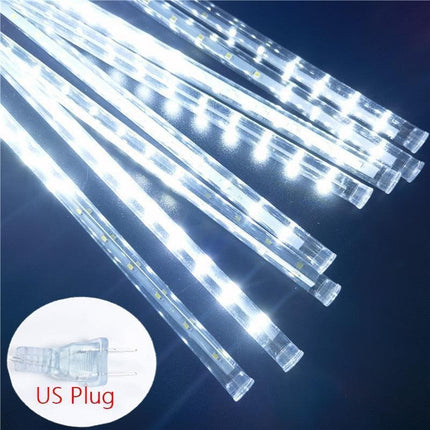 Enchanting Meteor Shower LED Rain Lights - Stunning Outdoor Holiday Illumination