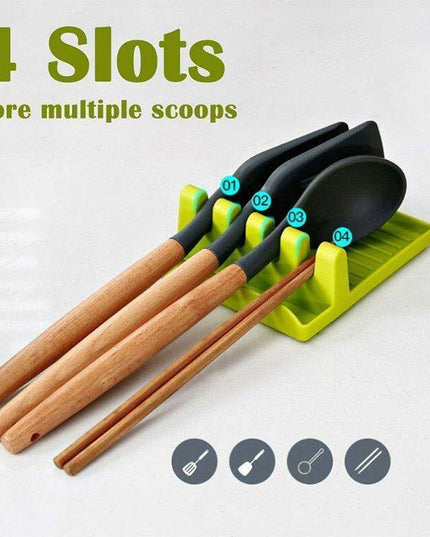 Stylish Kitchen Utensil Organizer with Spoon Rest and Spatula Holder