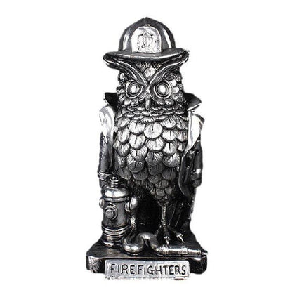 Elegant Electroplated Owl Figurine for Stylish Home Accents