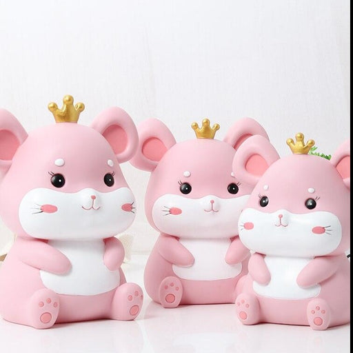 Cartoon Cute Money Boxes Creative Animal Kids Adults Piggy Bank Safe Save Money Tirelire Enfant Coin Storage Box DI50CXG-0-Très Elite-Pink trumpet-Très Elite