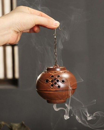 Serene Buddha Hand Ceramic Backflow Incense Holder for Tranquil Spaces