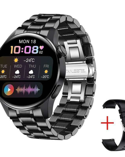 Sleek Waterproof Smartwatch with Touchscreen and Advanced Health Tracking Features