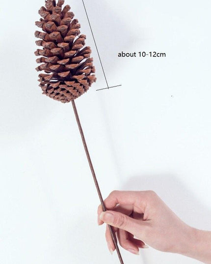 Dried Pine Cone and Floral Arrangement for Chic Nordic Home Styling - Seasonal Festive Decor