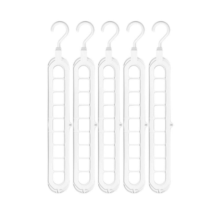 Chic Circular 9-Hole Plastic Closet Organizer