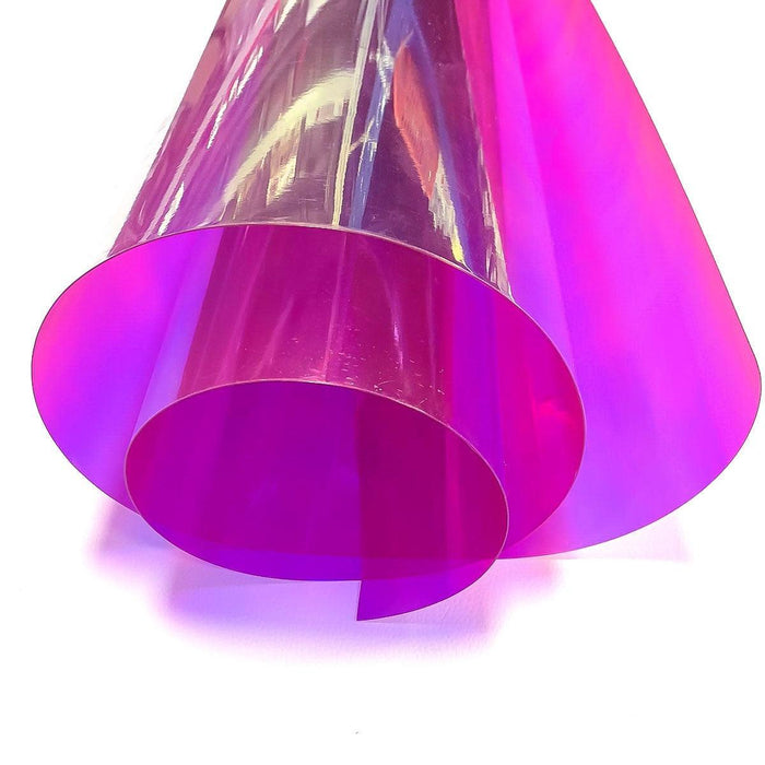 Iridescent Rainbow Vinyl Fabric - Magical Crafting Material for DIY Creations