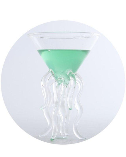 Underwater Elegance: Jellyfish-Inspired Glassware Set for Whiskey, Wine, and Martinis