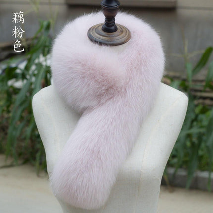 Opulent Fox Fur and Wool Scarf Collar - Transform Your Winter Wardrobe with Elegance