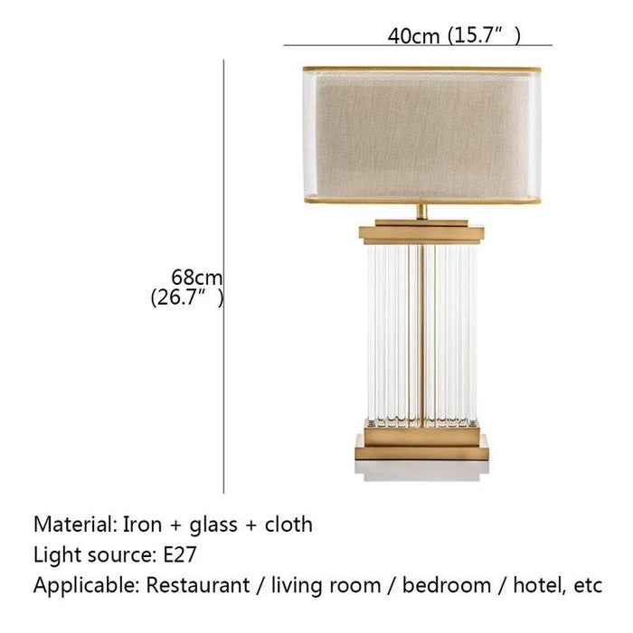Nordic LED Desk Table Lamp, Modern Creative Rectangle Lampshade, Perfect for Home Living Room