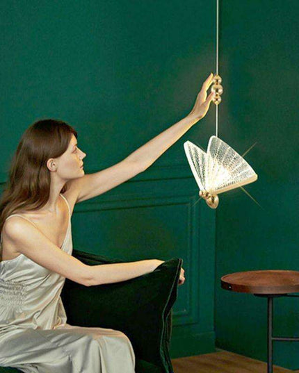 Enchanting Butterfly LED Pendant Lights - Elegant Illumination for Stylish Home Decor