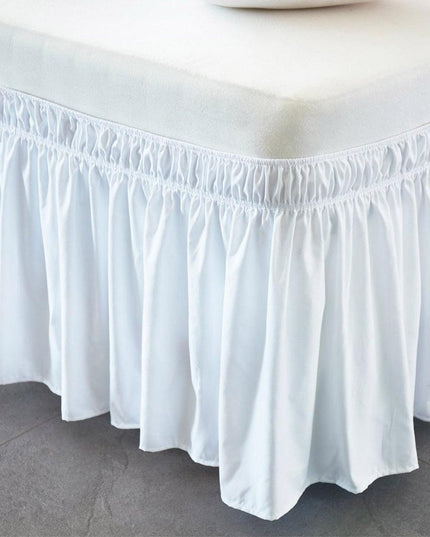 Elastic Wrap Bed Skirt - Effortless Upgrade for a Chic Bedroom Look