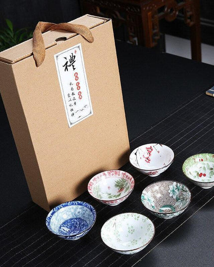 Sophisticated Blue and White Vintage Chinese Porcelain Tea Cup Collection for Puer Tea Lovers