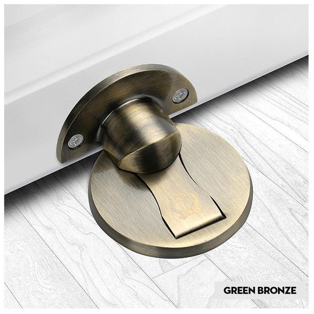 Magnetic Door Stopper Set with Concealed Installation in 304 Stainless Steel