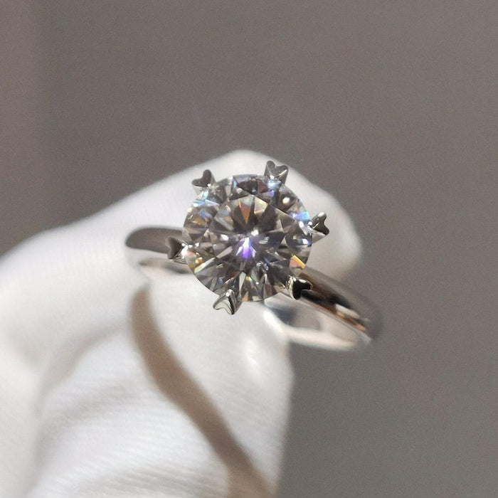 Crown Jewel CZ Diamond Sterling Silver Promise Ring