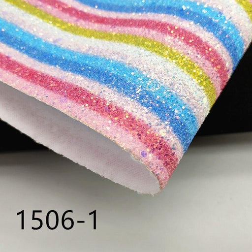 Glistening Glitter Fabric Leatherette Sheets for Dazzling Creations