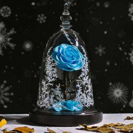 Eternal Enchantment LED Rose in Glass Dome - Timeless Beauty Display