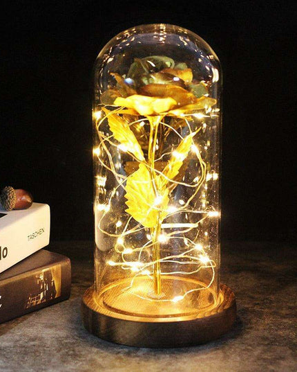 Everlasting Love: Enchanted Rose Display in Heart-Shaped Glass Dome - Luxurious Gift for Memorable Occasions