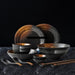 Elegant Frosted Japanese Ceramic Dining Collection: Timeless Tableware Set