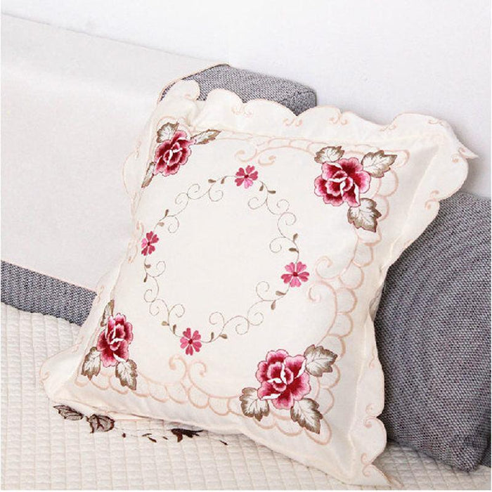 Embroidered Pillow Case