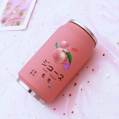 Stylish Candy Color Stainless Steel Straw Tumbler - Portable Beverage Thermos
