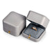Luxurious Grey Jewelry Box with Secure Buckle Closure