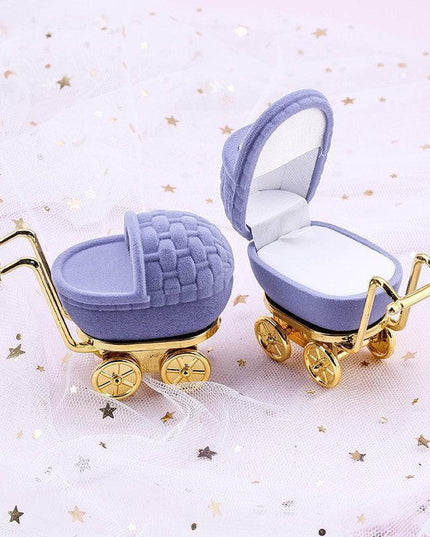 Elegant Velvet Jewelry Showcase Box - Display Your Treasures