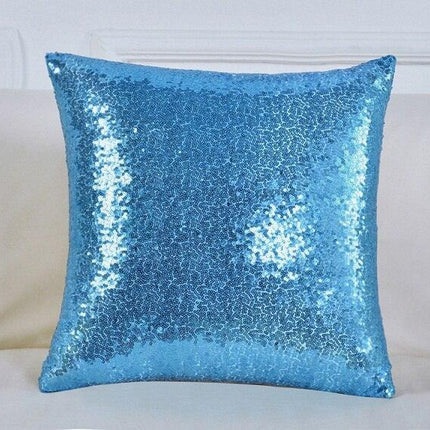 Sparkling Yellow Sequin Cushion Cover