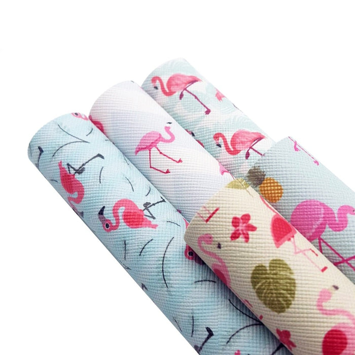 Whimsical Animal Print Faux Leather Sheets for Stylish Handbag Crafting
