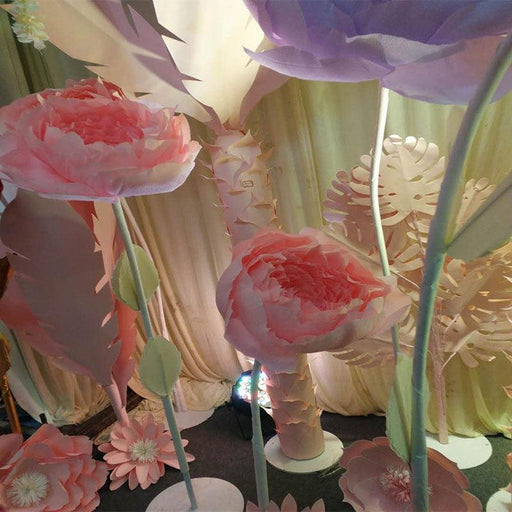 Giant Peony Head Paper Flower Set for DIY Event Decor