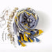 Luxurious Blue Porcelain Cashmere Blend Shawl - The Perfect Accessory for Any Occasion