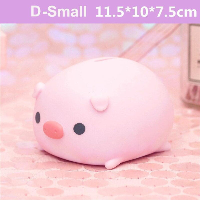 Cute Cartoon Piggy Bank - Squeaky Money Coin Box