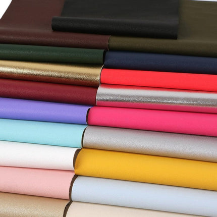 Elegant Black Textured Faux Leather for Premium Bow Creation